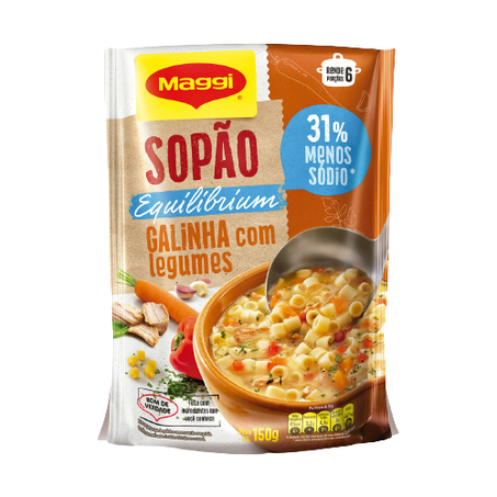 SOPÃO GALINHA COM LEGUMES MAGGI EQUILIBRIUM