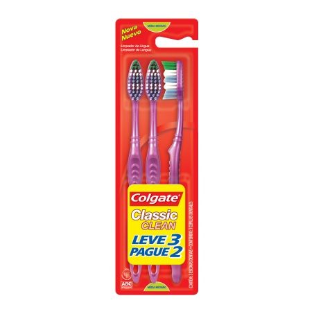 ESCOVA DENTAL COLGATE PACK C/3 CLASSIC PREÇO ESPECIAL