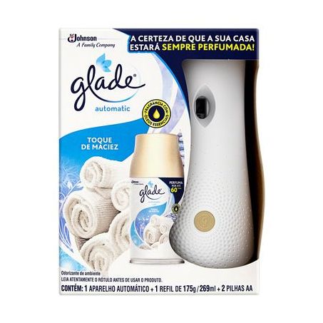 Purificador Automático Glade Toque de Maciez Aparelho + Refil 269ML