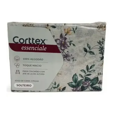 JOGO CORTTEX CAMA ESSENCIALE SORTIDO SOLTEIRO 