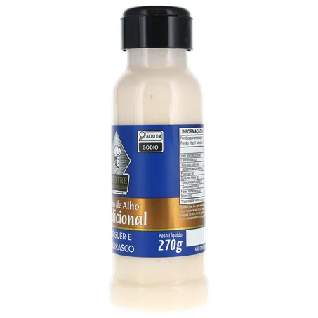 Molho mestre churrasq alho tradici 270ml 360-6