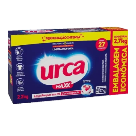 Lava Roupas Em Pó Urca Cx 2,2kg
