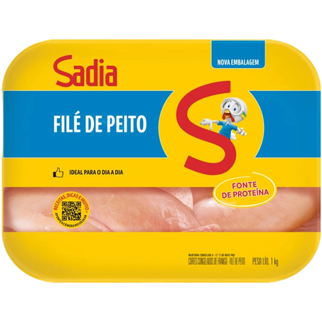 FILÉ DE PEITO BANDEJA SADIA 1KG