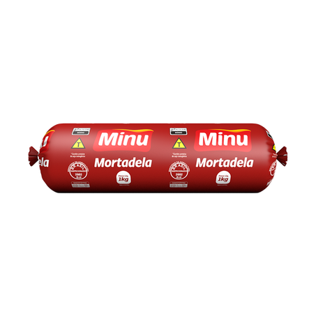 Mortadela minuano 1kg com toucinho