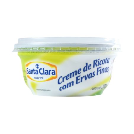 Creme de ricota santa clara ervas f 200g