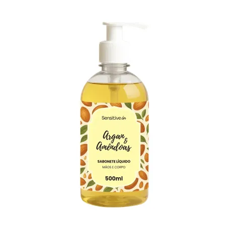 Sabonete liq sensitive argan e amendo 500ml