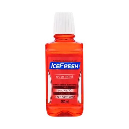 Enxaguante Bucal Antisséptico Over Mint Ice Fresh Frasco 250ML