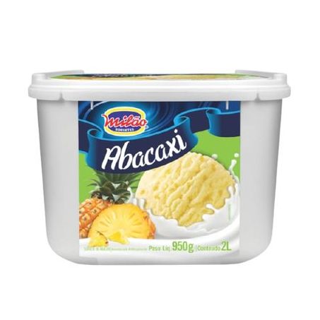 Sorvete Milão abacaxi 2L