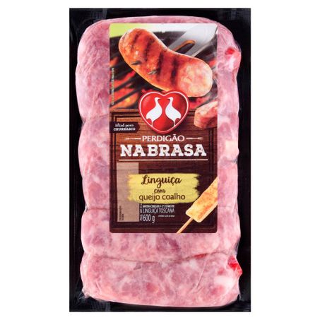 Linguiça toscana com queijo coalho perdigão na brasa