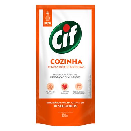 LIMPADOR REMOVEDOR DE GORDURAS COZINHA CIF SACHÊ