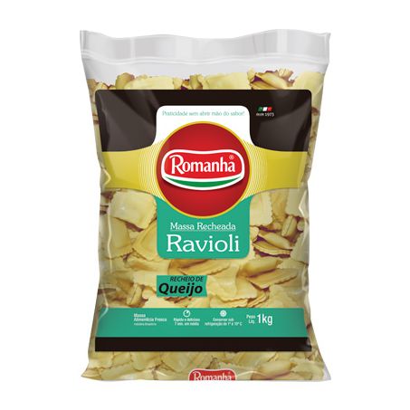 Massa Romanha Ravioli 1kg Resfr Queijo