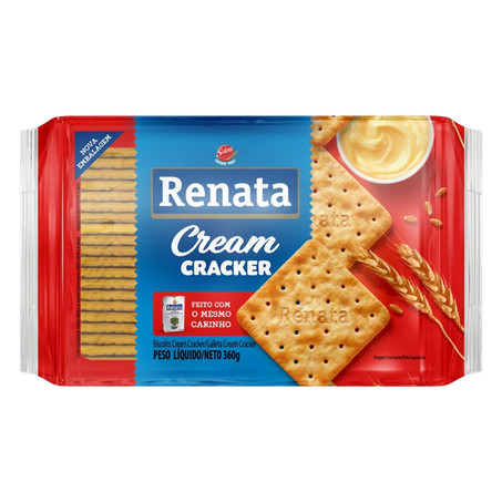 Biscoito Salgado Renata Cream Cracker Pacote 360G