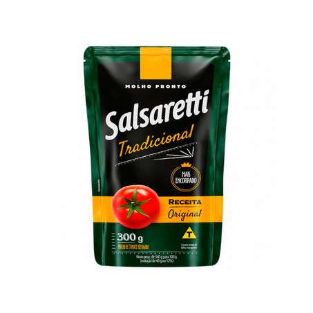 MOLHO TOMATE SALSARETTI 300G SC TRAD