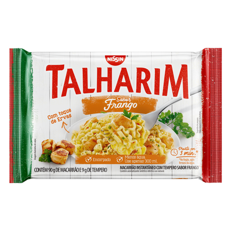 Macarrão nissin instantane talharim frango 99g