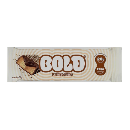 BARRA PROTEICA LEITE  AVELA BOLD 60G
