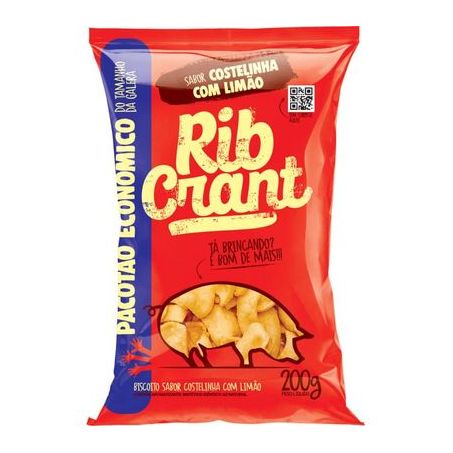 Salgadinho Rib Crant 180g Costelinha Limao