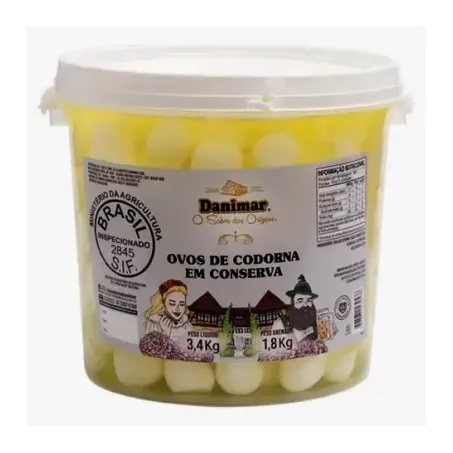 Ovo de Codorna Em Conserva Danimar 1,8kg