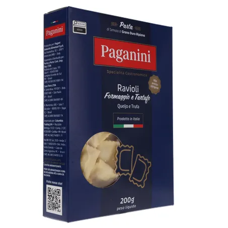Massa Ravioli Paganini Queijo e Trufa Caixa 200gr 360-32
