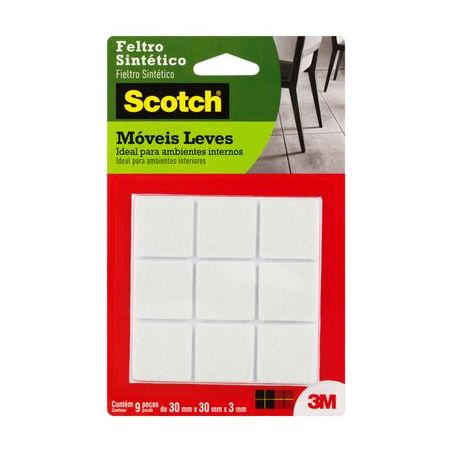 Feltro 3m sintético 30mm x 30mm x 3mm br