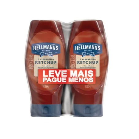Kit hellmanns 2 molho catchup 380gr