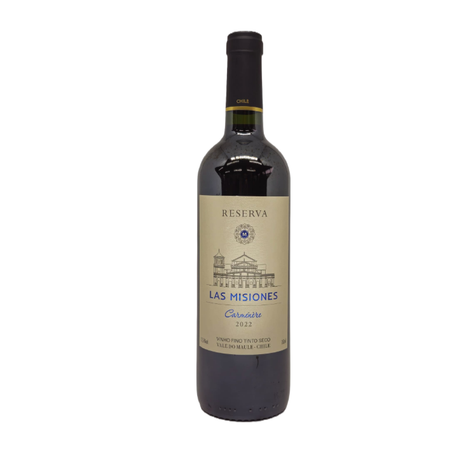 VINHO CHILENO LAS MISIONES RESERVA CARMENERE 750ML