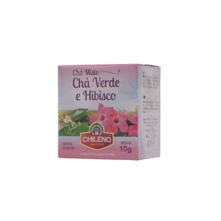 Chá Misto Chileno Chá Verde e Hibisco Caixa com 10un - 10gr 360-34