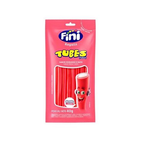 Fini-tubes 40g morango nata azedinhos