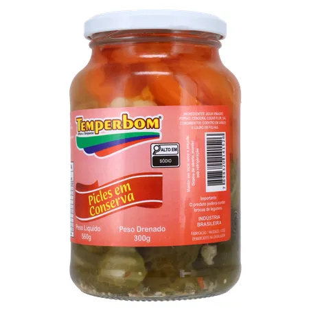 Picles temperbom 300g 360-3