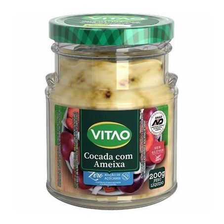 Cocada Ao Leite Zero Com Ameixa 200g  - Vitao