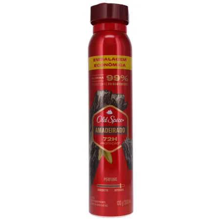 DESODORANTE AEROSOL OLD SPICE LENHA EMBALAGEM ECONÔMICA 200ML