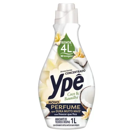 AMACIANTE CONCENTRADO COCO E BAUNILHA YPE 1 L     
