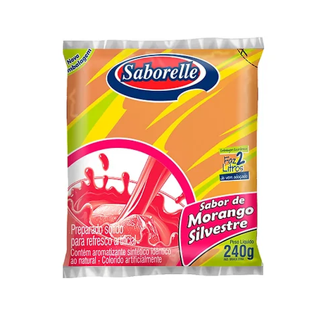 REFRESCO SABORELLE 240G MORANGO SILVEST