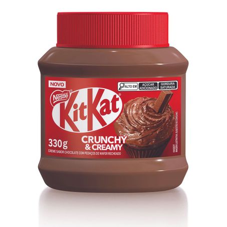 Creme de Chocolate KitKat Crunchy  Creamy Nestlé 330g