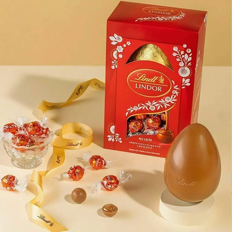 OVO DE PASCOA AO LEITE LINDT C/TRUFA 132,5G 360-2