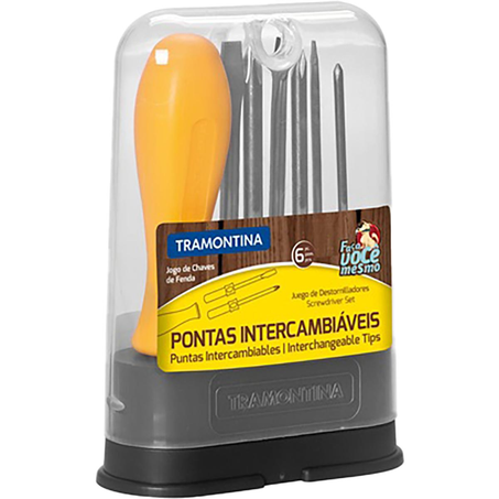 Jogo de Ferramentas Tramontina 6 Peças - Chave de Fenda - Ref. 41110506