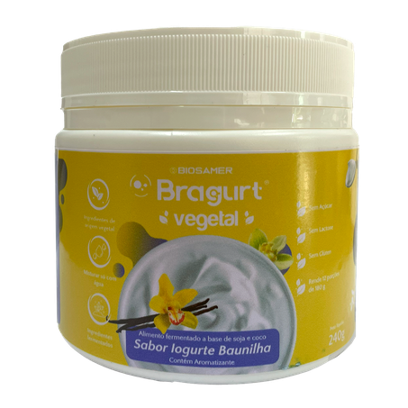 FERMENTADO VEGETAL BAUNILHA 240G - BRAGURT