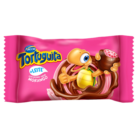 Chocolate tortuguita morango pacote 15,5