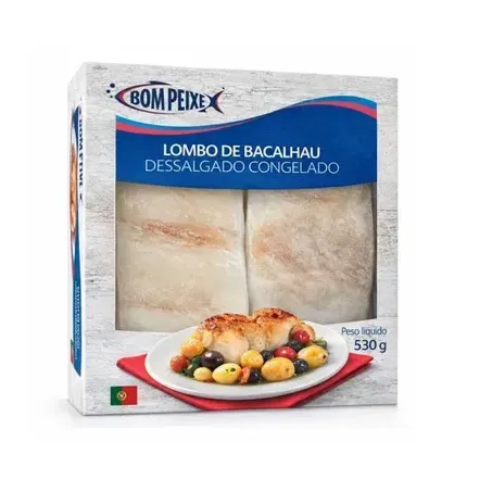 Lombo Saithe Bom Peixe Dessalgado 530g