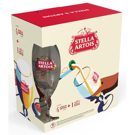 KIT CERVEJA STELLA C/4X275ML + TACA