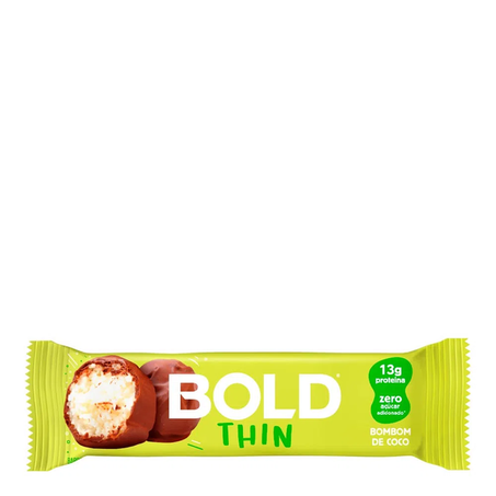 BARRA PROTEICA BOLD THIN 40G BOMBOM DE COCO