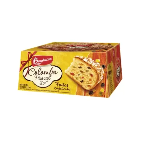 Colomba Pascal Bauducco Frutas Cristalizadas Com Cobertura Confeitos Açucarados Pacote 80g 
 