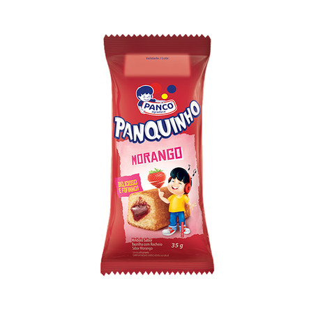 Bolinho Panco Baunilha c/ Morango 35g