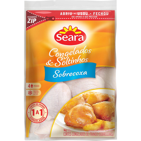 Sobrecoxa de Frango Seara 1kg - Congelada - IQF