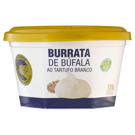 Queijo Burrata de Búfala 120g - Ao  Tartufo Branco