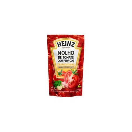 Molho de Tomate com Pedaços Heinz Tradicional Sachê 240gr