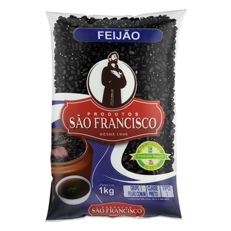 FEIJÃO PRETO TIPO 1 SÃO FRANCISCO