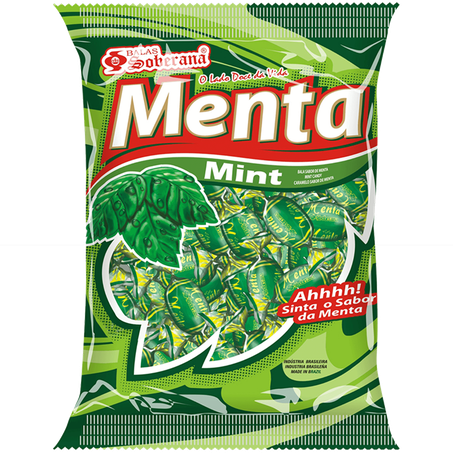 Bala soberana menta luxo 200g
