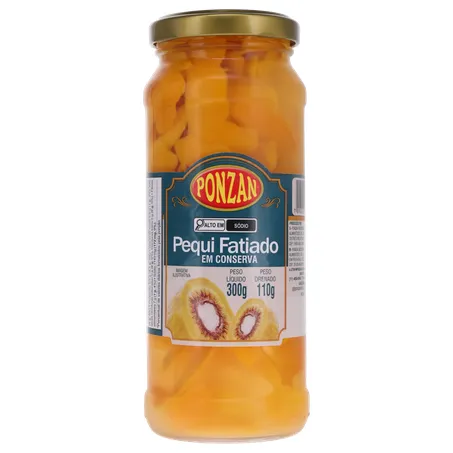 PEQUI FATIADO EM CONSERVA PONZAN VIDRO 110G