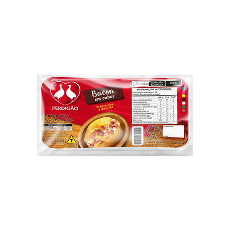 Bacon cubos perdigão 400g