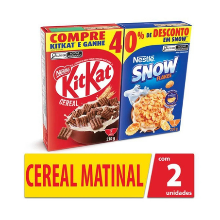 CEREAL NESTLE 210G KITKAT+SNOW 230G 40%DESC